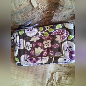 Vera Bradley Floral ID Wallet in Purple and Green